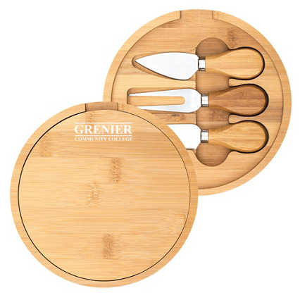 Add Your Logo: Bamboo Cheese Server Kit